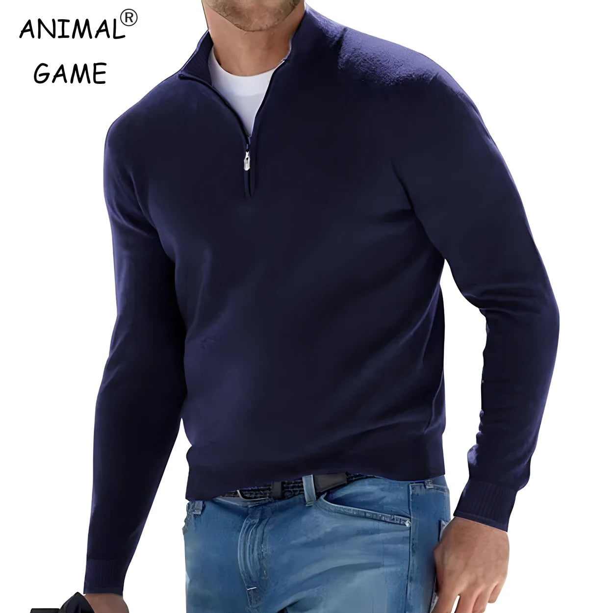 Camisola de malha masculina